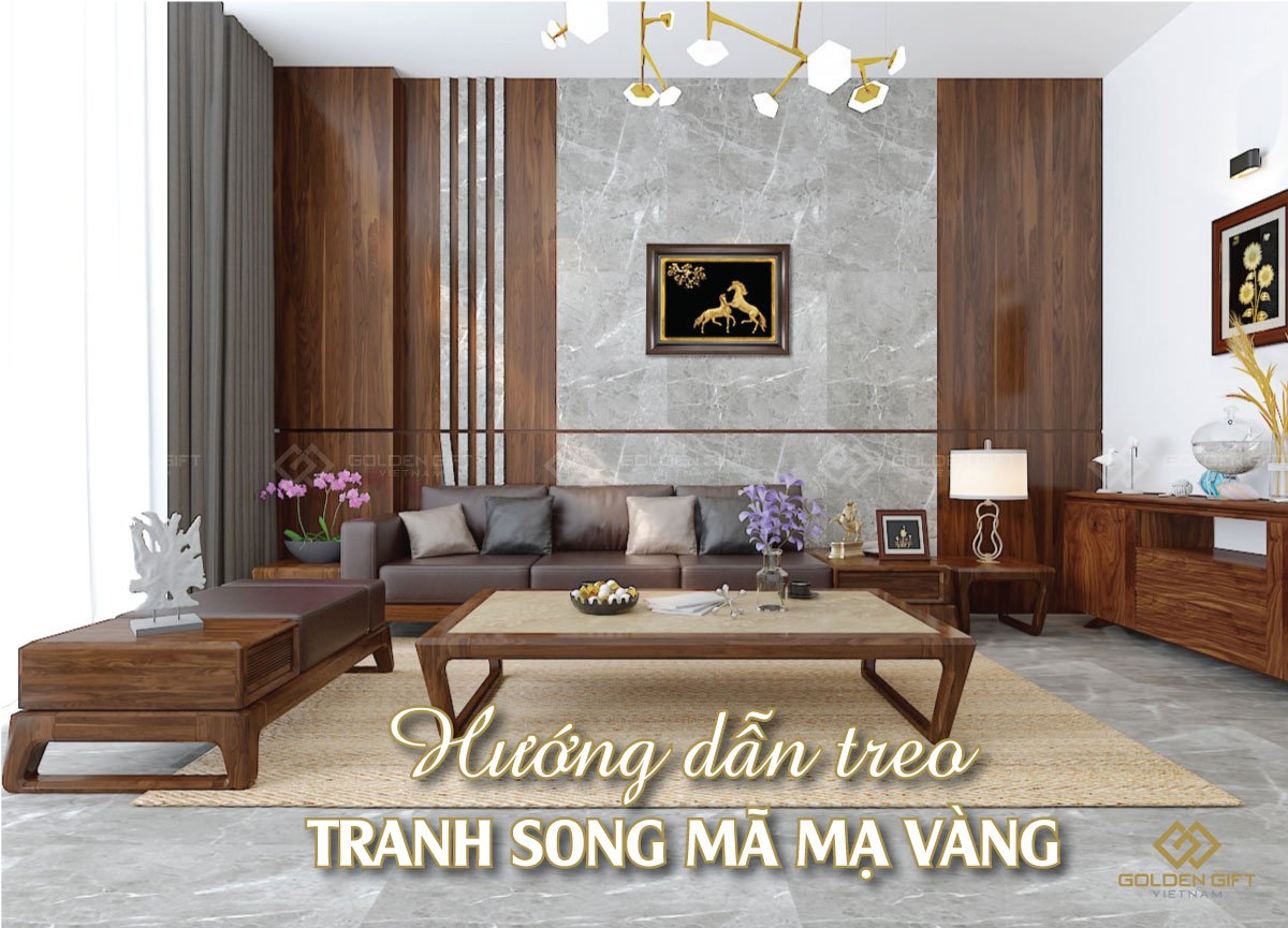 Treo tranh song mã ở đâu để đúng phong thủy?